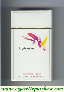 Capri Charcoal Filter 100s cigarettes hard box